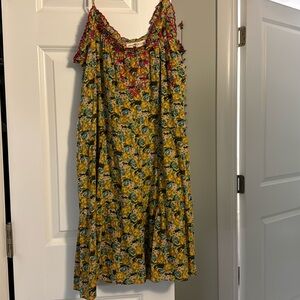 NATURAL LIFE Floral Mini Dress - Yellow and Pink